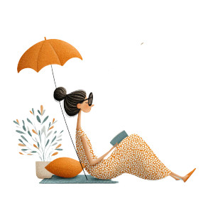 Cool Girl Sunbathing Vinyl Car Decal Sticker – Waterproof & UV-Resistant 