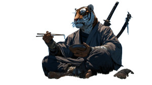 Tiger Samurai Monk V2 Vinyl Car Decal Sticker – Waterproof & UV-Resistant Tiger Samurai Monk V2 Vinyl Car Decal Sticker – Waterproof & UV-Resistant