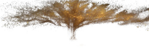 Golden Mystical Tree V2 Vinyl Car Decal Sticker – Waterproof & UV-Resistant 