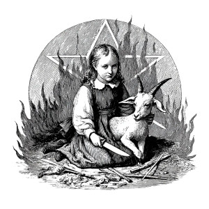 Dark Ritual Child Vinyl Car Decal Sticker – Waterproof & UV-Resistant 