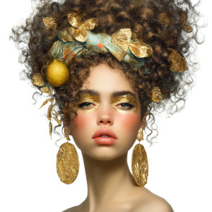 Avant Garde Portrait Vinyl Car Decal Sticker – Waterproof & UV-Resistant 