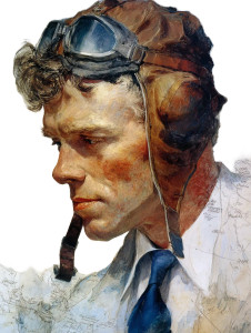 Charles Lindbergh Portrait Vinyl Car Decal Sticker – Waterproof & UV-Resistant 