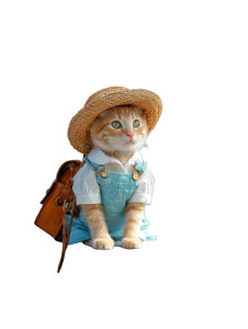 Cute Cat Outfit Vinyl Car Decal Sticker – Waterproof & UV-Resistant Cute Cat Outfit Vinyl Car Decal Sticker – Waterproof & UV-Resistant