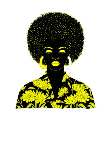Afro Brazilian Goddess Vinyl Car Decal Sticker – Waterproof & UV-Resistant Afro Brazilian Goddess Vinyl Car Decal Sticker – Waterproof & UV-Resistant
