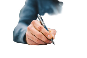 Signing Document Vinyl Car Decal Sticker – Waterproof & UV-Resistant 