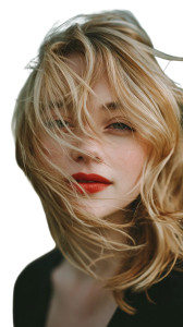 Dreamy Blonde Portrait V2 Vinyl Car Decal Sticker – Waterproof & UV-Resistant 