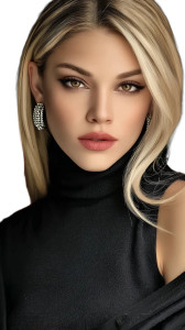 Mean Blonde Girl Vinyl Car Decal Sticker – Waterproof & UV-Resistant 