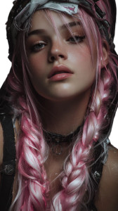 Fantasy Pink-Haired Girl Vinyl Car Decal Sticker – Waterproof & UV-Resistant Fantasy Pink-Haired Girl Vinyl Car Decal Sticker – Waterproof & UV-Resistant