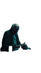 Lonely Elderly Man V2 Vinyl Car Decal Sticker – Waterproof & UV-Resistant 