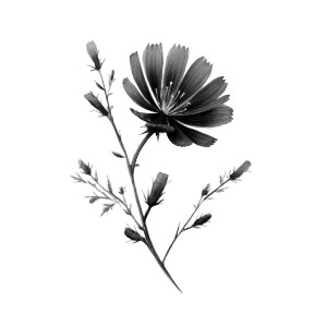 Chicory Flower Vinyl Car Decal Sticker – Waterproof & UV-Resistant 
