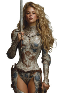 Blonde Warrior Woman V7 Vinyl Car Decal Sticker – Waterproof & UV-Resistant Blonde Warrior Woman V7 Vinyl Car Decal Sticker – Waterproof & UV-Resistant