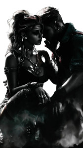 Gothic Love Scene Vinyl Car Decal Sticker – Waterproof & UV-Resistant 