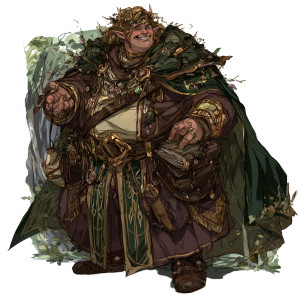 Jovial Portly Elf Vinyl Car Decal Sticker – Waterproof & UV-Resistant 