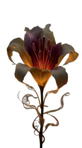 Transforming Lily Vinyl Car Decal Sticker – Waterproof & UV-Resistant 