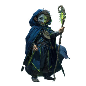 Masked Halfling Mage Vinyl Car Decal Sticker – Waterproof & UV-Resistant 