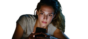 Woman Reading Phone Vinyl Car Decal Sticker – Waterproof & UV-Resistant 