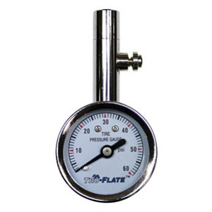 Tru Flate Mini Dial Tire Pressure Gauge | Perfect for Tire Shop & Garage Hobbyist | Made in USA