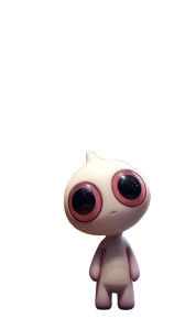 Big Eyed Figure Vinyl Car Decal Sticker – Waterproof & UV-Resistant 