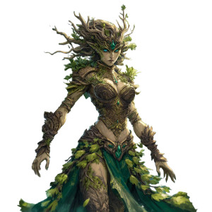 Female Dryad Vinyl Car Decal Sticker – Waterproof & UV-Resistant Female Dryad Vinyl Car Decal Sticker – Waterproof & UV-Resistant