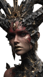 Demonic Queen V2 Vinyl Car Decal Sticker – Waterproof & UV-Resistant 