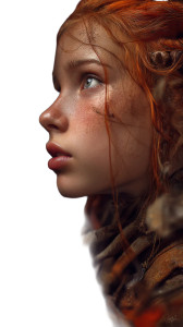 Fantasy Ginger Girl Vinyl Car Decal Sticker – Waterproof & UV-Resistant 