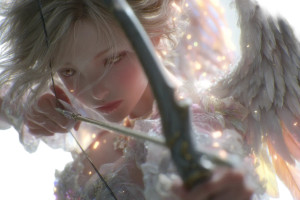 Descending Angel V5 Vinyl Car Decal Sticker – Waterproof & UV-Resistant 