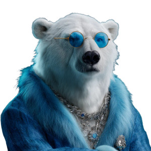 Bold Polar Bear Vinyl Car Decal Sticker – Waterproof & UV-Resistant 