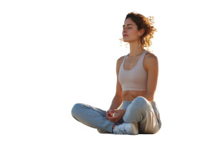 Yoga At Sunrise V10 Vinyl Car Decal Sticker – Waterproof & UV-Resistant 