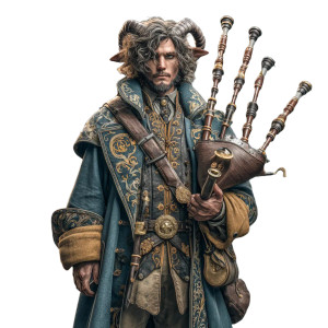 Tiefling Bard Portrait V7 Vinyl Car Decal Sticker – Waterproof & UV-Resistant 