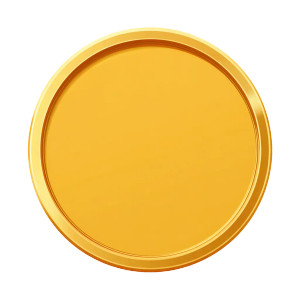 Gold Coin Illustration Vinyl Car Decal Sticker – Waterproof & UV-Resistant 