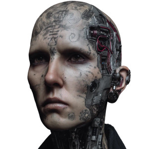 Cyborg Hybrid V3 Vinyl Car Decal Sticker – Waterproof & UV-Resistant 