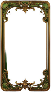 Ornate Tarot Frame Vinyl Car Decal Sticker – Waterproof & UV-Resistant 
