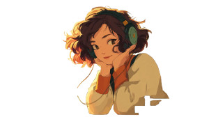 Anime Girl Relaxing V8 Vinyl Car Decal Sticker – Waterproof & UV-Resistant 