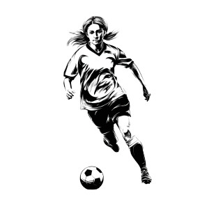 Female Soccer Player V3 Vinyl Car Decal Sticker – Waterproof & UV-Resistant  Female Soccer Player V3 Vinyl Car Decal Sticker – Waterproof & UV-Resistant