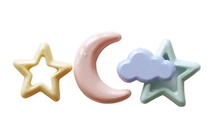 Pastel Baby Teethers Vinyl Car Decal Sticker – Waterproof & UV-Resistant 