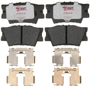 Raybestos Brakes Brake Pad | Quiet Operation, Premium Shims, Enhanced Hybrid Technology, Set of 4