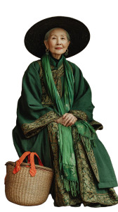 Elderly Chinese Woman Vinyl Car Decal Sticker – Waterproof & UV-Resistant  Elderly Chinese Woman Vinyl Car Decal Sticker – Waterproof & UV-Resistant