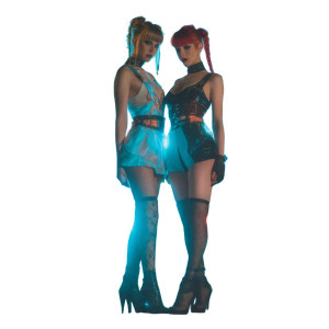 Cyberpunk Women Duo Vinyl Car Decal Sticker – Waterproof & UV-Resistant 