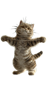 Workout Cat Vinyl Car Decal Sticker – Waterproof & UV-Resistant 