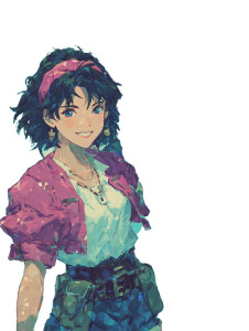 Cheerful Girl & Dragon Vinyl Car Decal Sticker – Waterproof & UV-Resistant 