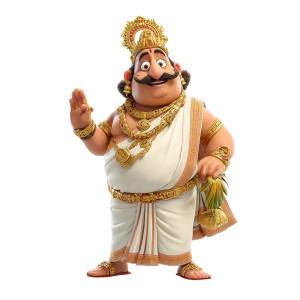 Maveli Character Vinyl Car Decal Sticker – Waterproof & UV-Resistant 