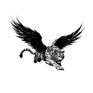 Flying Tiger V2 Vinyl Car Decal Sticker – Waterproof & UV-Resistant 