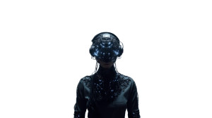 Circuit Humanoid Vinyl Car Decal Sticker – Waterproof & UV-Resistant 