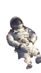 Sleeping Astronaut Vinyl Car Decal Sticker – Waterproof & UV-Resistant 