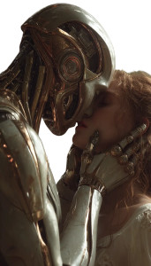 Passionate Android Kiss Vinyl Car Decal Sticker – Waterproof & UV-Resistant 