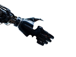 Human-Robot Handshake V5 Vinyl Car Decal Sticker – Waterproof & UV-Resistant Human-Robot Handshake V5 Vinyl Car Decal Sticker – Waterproof & UV-Resistant