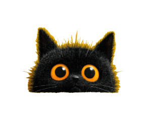 Cute Black Kitten V3 Vinyl Car Decal Sticker – Waterproof & UV-Resistant 