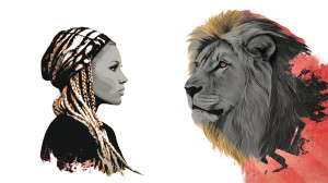 Hip Hop Lioness Vinyl Car Decal Sticker – Waterproof & UV-Resistant 