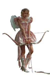 Cupid Girl Vinyl Car Decal Sticker – Waterproof & UV-Resistant 