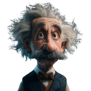 Pixar Einstein V3 Vinyl Car Decal Sticker – Waterproof & UV-Resistant 